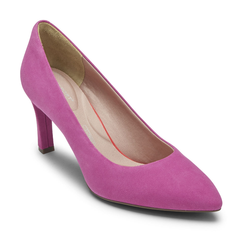 Rockport Hæler Sko Dame Rosa - Total Motion Sheehan - OTQV40651